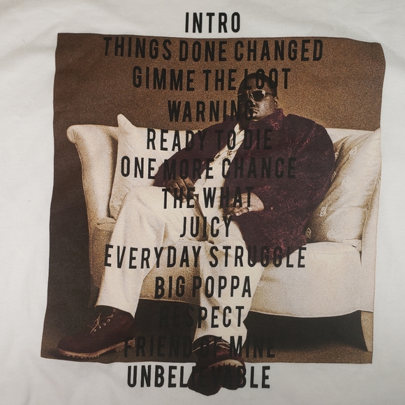 NWOT Men's The Notorious B.I.G T-shirt - Picture 2 of 4
